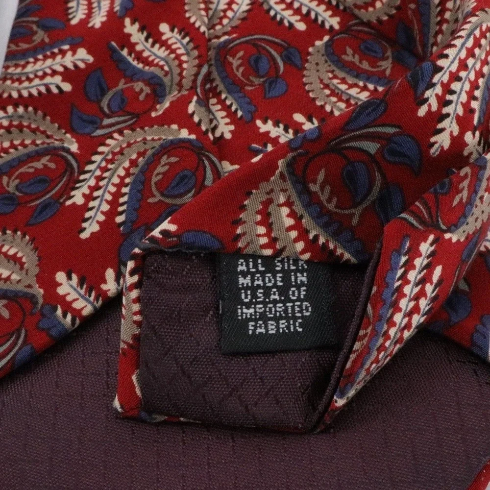 Vintage Christian Dior Monsieur Tie Lot 3 Paisley Abstract Designer Neckties USA